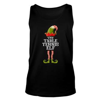 Table Tennis Elf Christmas Group Matching Family Unisex Tank Top | Mazezy