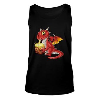 Tabletop Gaming Gift Dragon Dice Rpg Dragons D20 Unisex Tank Top | Mazezy AU