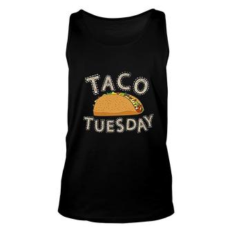 Taco Tuesday Funny Mexican Food Unisex Tank Top | Mazezy