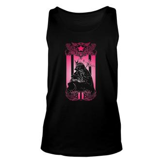 Tarot Card High Priestess Occult Scary Gothic Unisex Tank Top | Mazezy