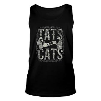 Tats And Cats Tattooist Tattoo Body Art Tattooing Cat Kitten Tank Top | Mazezy
