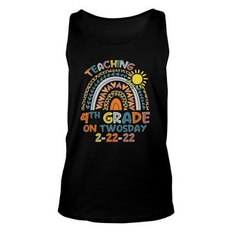 Teaching 4Th Grade On Twosday 2-22-22 22Nd February 2022 Tank Top | Mazezy