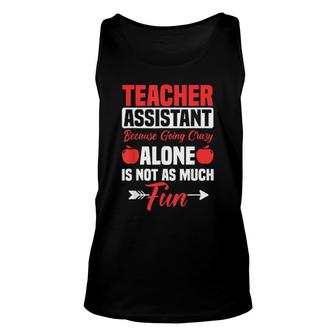 Teaching Assistant Teacher's Aide Paraprofessional Educator Tank Top | Mazezy
