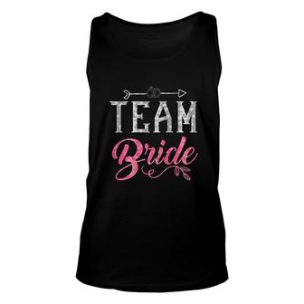 Team Bride Bridal Party Bride Squad Wedding Party Unisex Tank Top - Thegiftio
