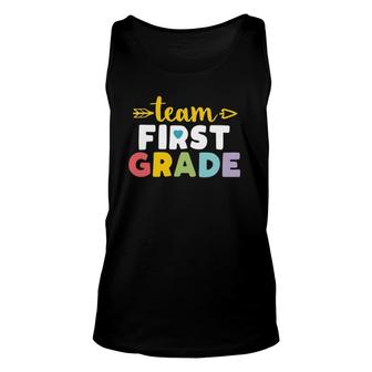 Team First Grade 1St Student Teacher First Day Unisex Tank Top | Mazezy