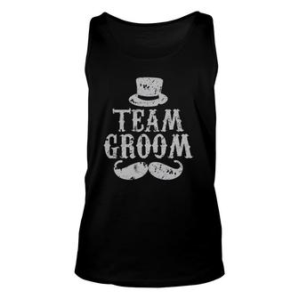 Team Groom Bachelor Party Wedding Unisex Tank Top | Mazezy