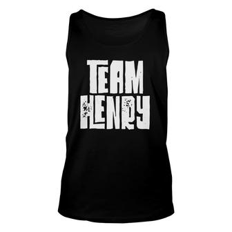 Team Henry Son Dad Husband Grandson Sports Group Unisex Tank Top | Mazezy CA
