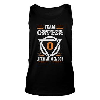 Team Ortega Lifetime Member Gift For Surname Last Name Unisex Tank Top - Thegiftio UK