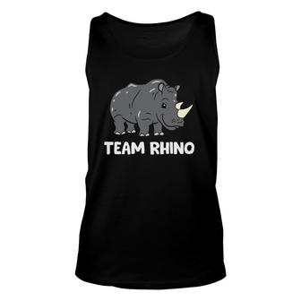 Team Rhino Love Rhinoceros Rhino Lover Unisex Tank Top | Mazezy
