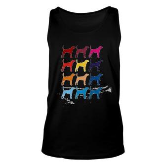 Teeburon Colorful American Foxhound Unisex Tank Top | Mazezy