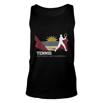 Tennis Antigua & Barbuda Flag Team Tennis Player Tennis Unisex Tank Top | Mazezy