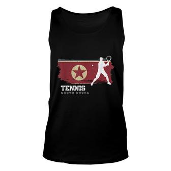 Tennis North Korea Flag Team Tennis Player Tennis Unisex Tank Top | Mazezy