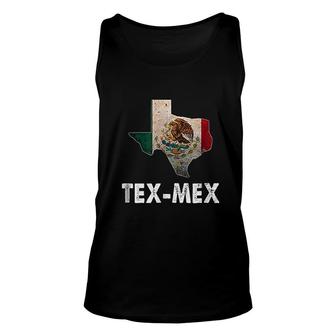 Tex Mex Texas State With Mexican Flag Unisex Tank Top | Mazezy