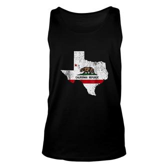Texas California Unisex Tank Top | Mazezy