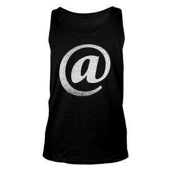 The At Symbol A With The Symbol Unisex Tank Top | Mazezy