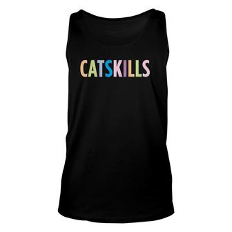 The Catskills New York Colorful Vacation Unisex Tank Top | Mazezy