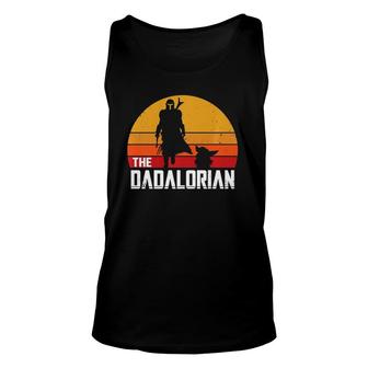 The Dadalorian Father's Day Retro Vintage Father's Day Gift Unisex Tank Top | Mazezy