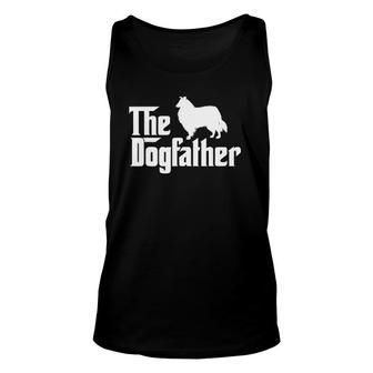 The Dogfather Rough Collie Funny Dog Gift Unisex Tank Top | Mazezy
