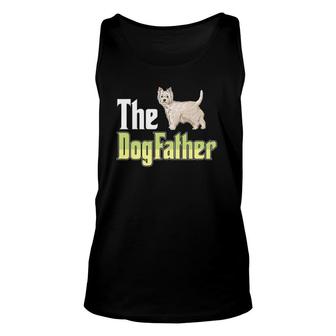 The Dogfather West Highland White Terrier Funny Dog Owner Unisex Tank Top | Mazezy