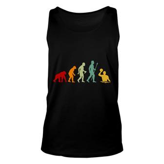 The Evolution Of Water Polo Funny Colorful Design Unisex Tank Top - Thegiftio UK