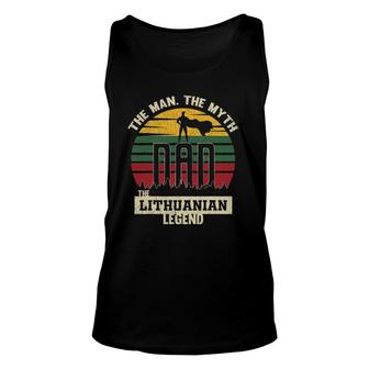 The Man The Myth The Lithuanian Legend Dad Unisex Tank Top | Mazezy