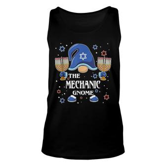 The Mechanic Gnome Hanukkah Matching Family Pajama Unisex Tank Top | Mazezy