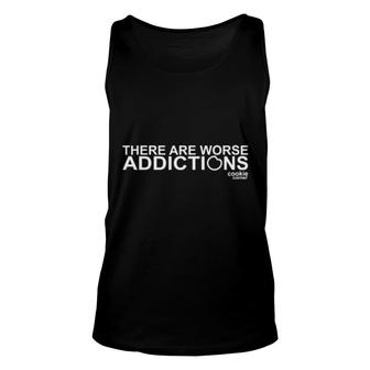 There Are Worse Addictions Cookie Corner Unisex Tank Top | Mazezy