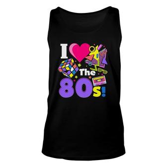 This Is My 80S Costume-Vintage Retro I Love The 80S Unisex Tank Top | Mazezy