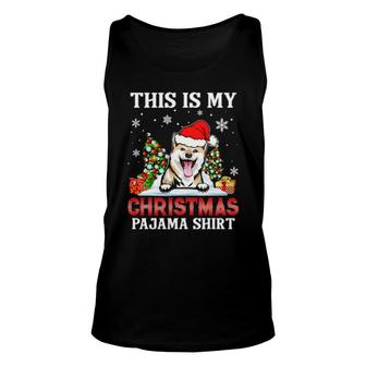 This Is My Christmas Pajama Shiba Inu Christmas Ornament Unisex Tank Top | Mazezy
