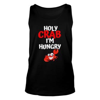 This Is My Crab Eating Tee Holy Crab Fest Seafood Pun Unisex Tank Top | Mazezy DE