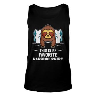This Is My Favorite Napping Sloth Unisex Tank Top | Mazezy