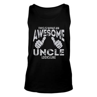 This Is What An Awesome Dad Looks Like Unisex Tank Top | Mazezy