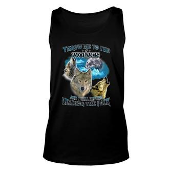 Throw Me To The Wolf And I Will Return Leading The Pack Unisex Tank Top - Thegiftio UK