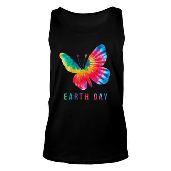 Tie Dye Butterfly Lover Earth Day 2021 Costume Environmental Tank Top | Mazezy