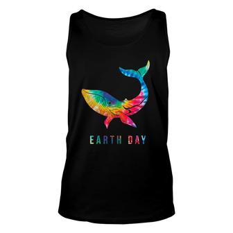 Womens Tie Dye Whale Lover Earth Day 2022 Costume Environmental Tank Top | Mazezy
