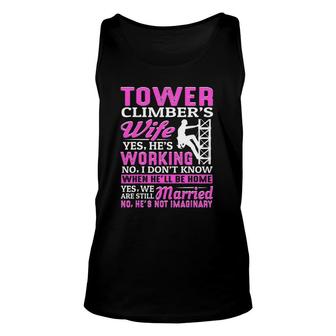 Tower Climber's Wife Funny Tower Climber Wife Women Gift Unisex Tank Top | Mazezy