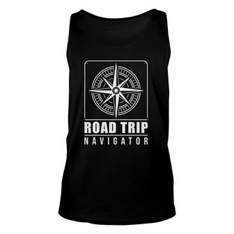 Traveler Vacation Road Trip Navigator Map Unisex Tank Top | Mazezy