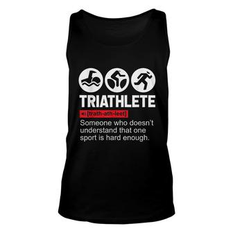 Triathlete Gifts Sport Triathlon Unisex Tank Top | Mazezy