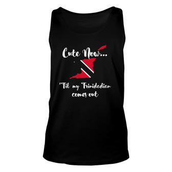 Trinidad And Tobago Cute Now Until My Trinidadian Comes Out Unisex Tank Top | Mazezy