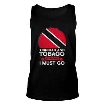 Trinidad And Tobago Is Calling I Must Go Heritage Flag Roots Tank Top | Mazezy
