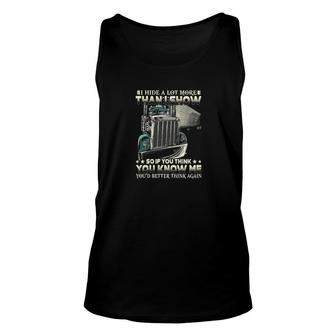 Truck Drivers You Know Me Classic Unisex Tank Top | Mazezy