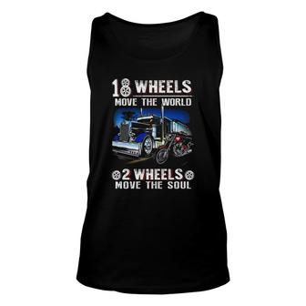 Trucker 18 Wheels Move The World Unisex Tank Top | Mazezy