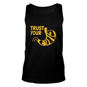 Trust Your Gute Stomach Gift Unisex Tank Top | Mazezy
