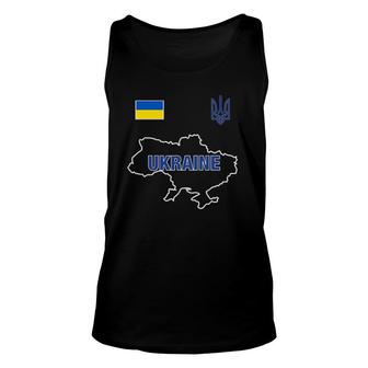 Ukraine 2022 National Football Team Soccer Ukrainian Fan Unisex Tank Top | Mazezy