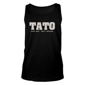 Ukrainian Dad Father Tato Like A Dad Only Cooler Gift Unisex Tank Top | Mazezy