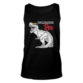 Unclesaurus Rex Dinosaur Funny Uncle Saurus Family Matching Unisex Tank Top | Mazezy