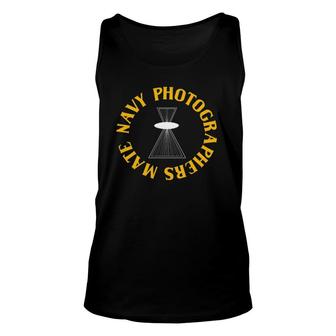 United States Of America Navy Photographer's Mate Insignia Unisex Tank Top | Mazezy