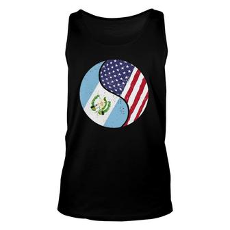 United States Yin And Yang - Us Flag Guatemala Unisex Tank Top | Mazezy
