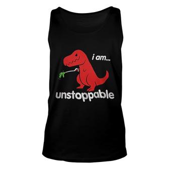 Unstoppable T-rex Gifts Unisex Tank Top | Mazezy