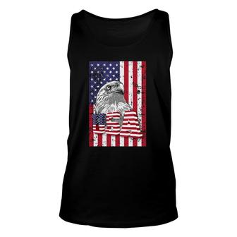 Us American Flag Bald Patriotic Eagle 4Th July American Flag Tank Top | Mazezy
